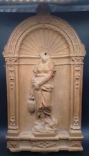 Antike Ofenkachel aus Ziegel -