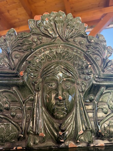Antike jugendstil ofen kachel - jugendstil,