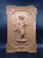 Antike Ofenkachel aus Ziegel -